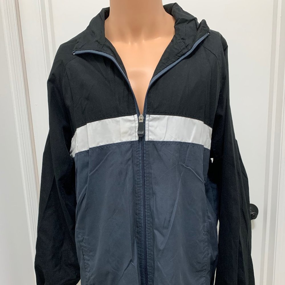 Men’s BCG running lined windbreaker zip large